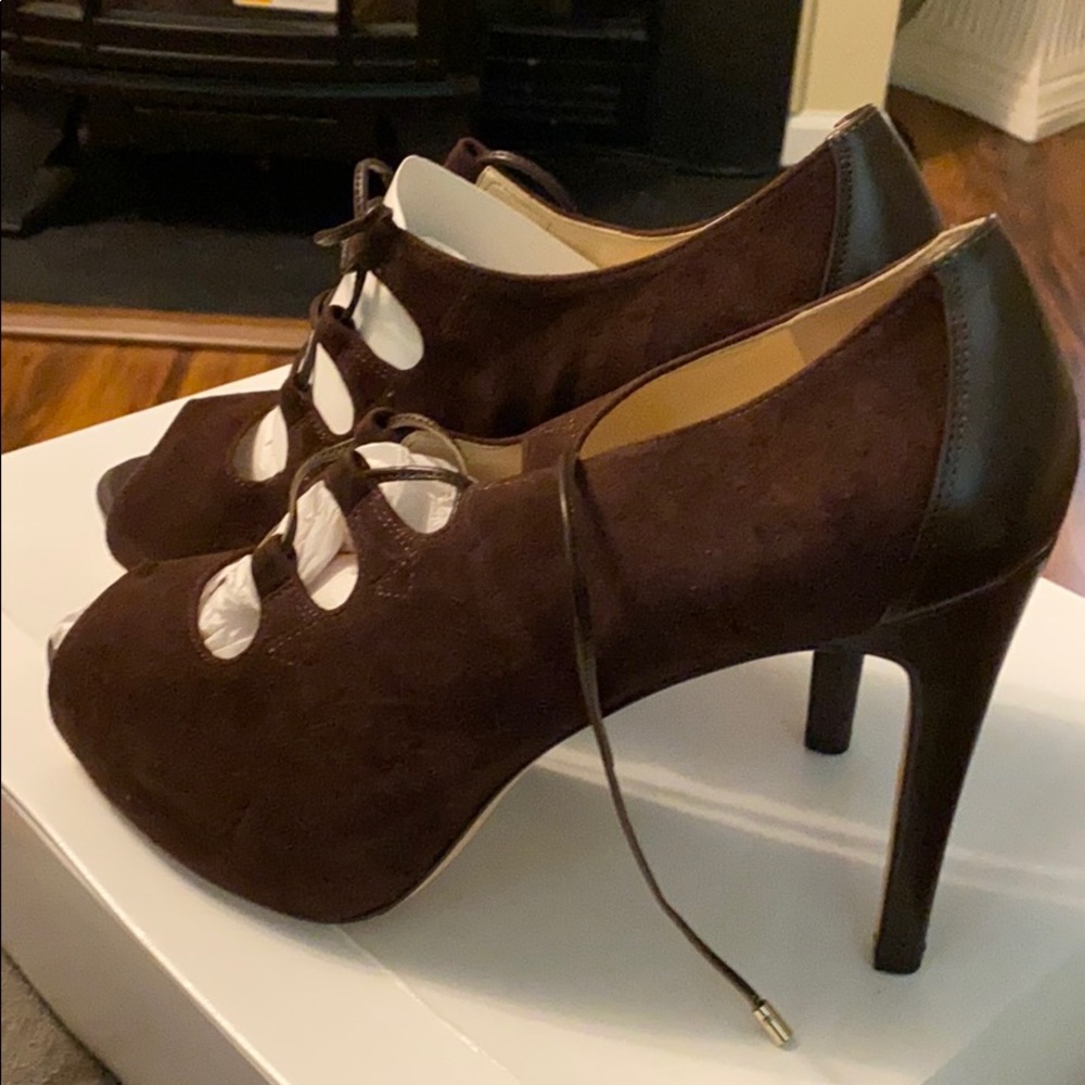 Brown suede shoes